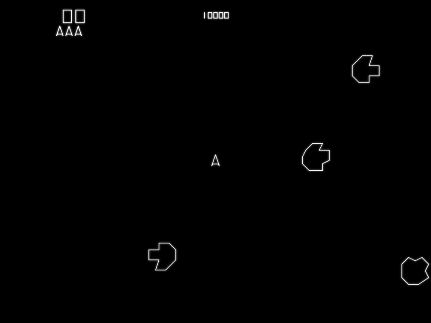 Asteroids gameplay screenshot